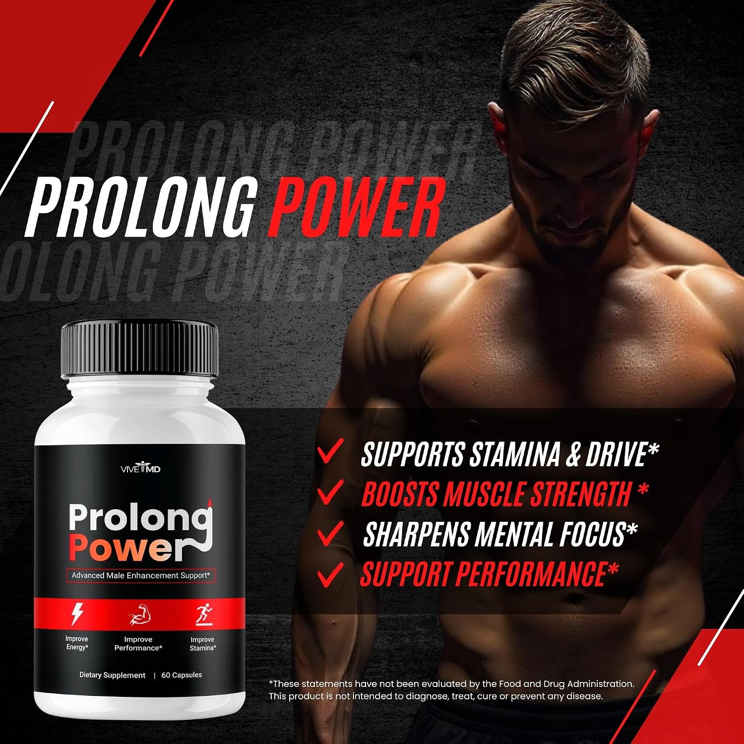 Prolong Power Pills, Suplemento en Cápsulas (60 cápsulas)