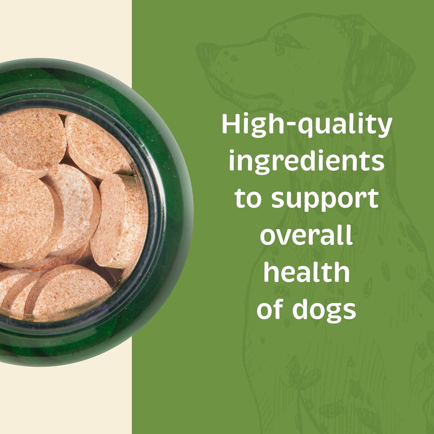 Spirited Paw Salud + Vitalidad - Multivitamínico para Perros - 90 Obleas Masticables