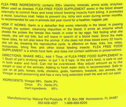 Flea-Free Pure Organic Food Supplement - 32 oz – Image 2
