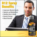 Vitamin B12 Sublingual Spray 5000 mcg – Metilcobalamina Vegana de Absorción Rápida