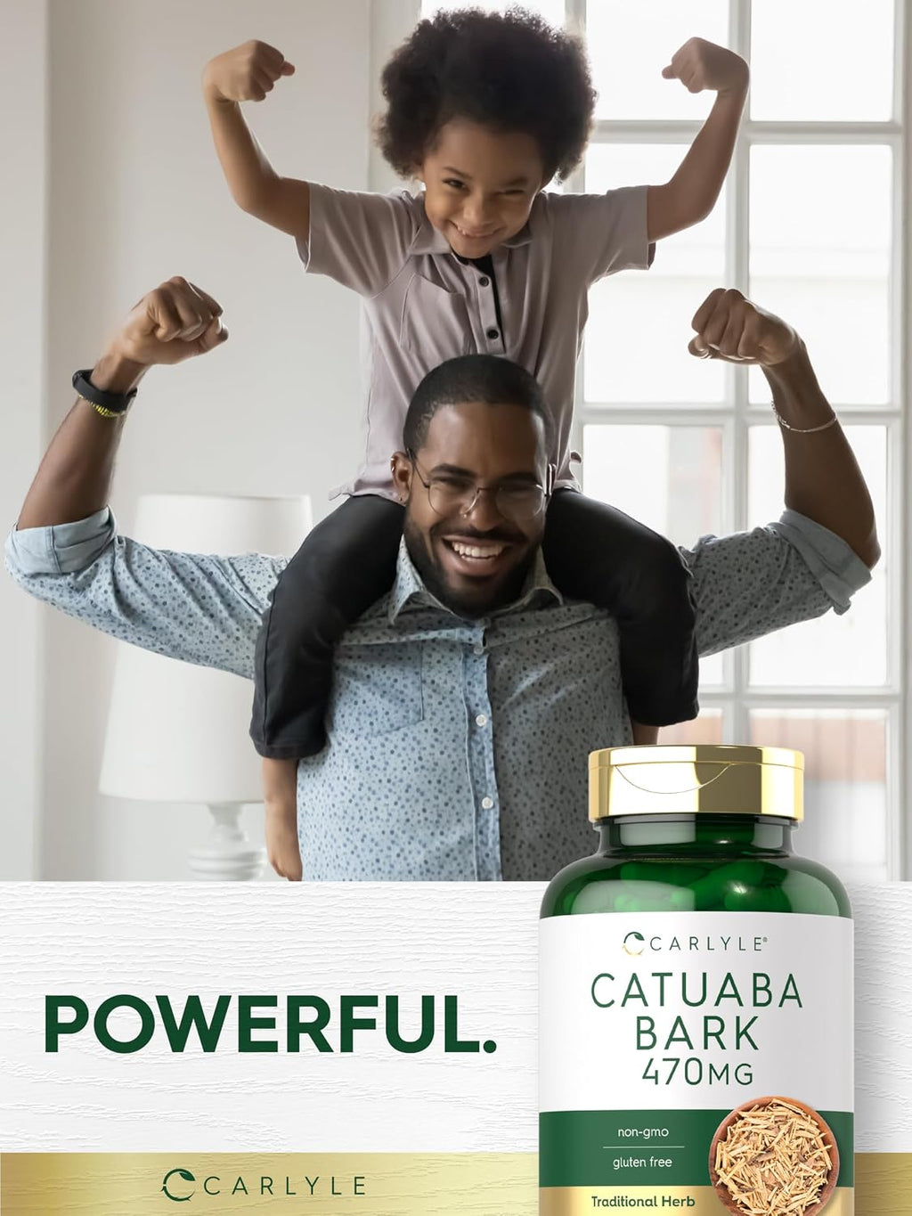Carlyle Cáscara de Catuaba 470 mg, 120 Cápsulas