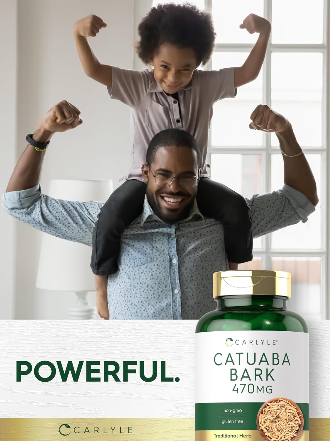 Carlyle Cáscara de Catuaba 470 mg, 120 Cápsulas