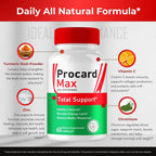 Procard Max Advanced Blood Formula Capsules, Official Procard Max Supplement Pills - Maximum Strength, All Natural Healthy Circulation & Stable Levels, Premium ProcardMax Reviews (60 Capsules)