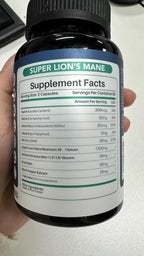 MEGNETA Extracto de Lion's Mane con Pimienta Negra, 120 Cápsulas