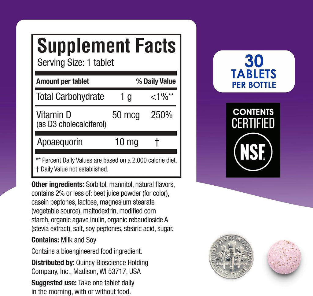 Prevagen Regular Strength Comprimidos Masticables Sabor Mixed Berry - 90 Unidades (Suministro para 3 Meses)