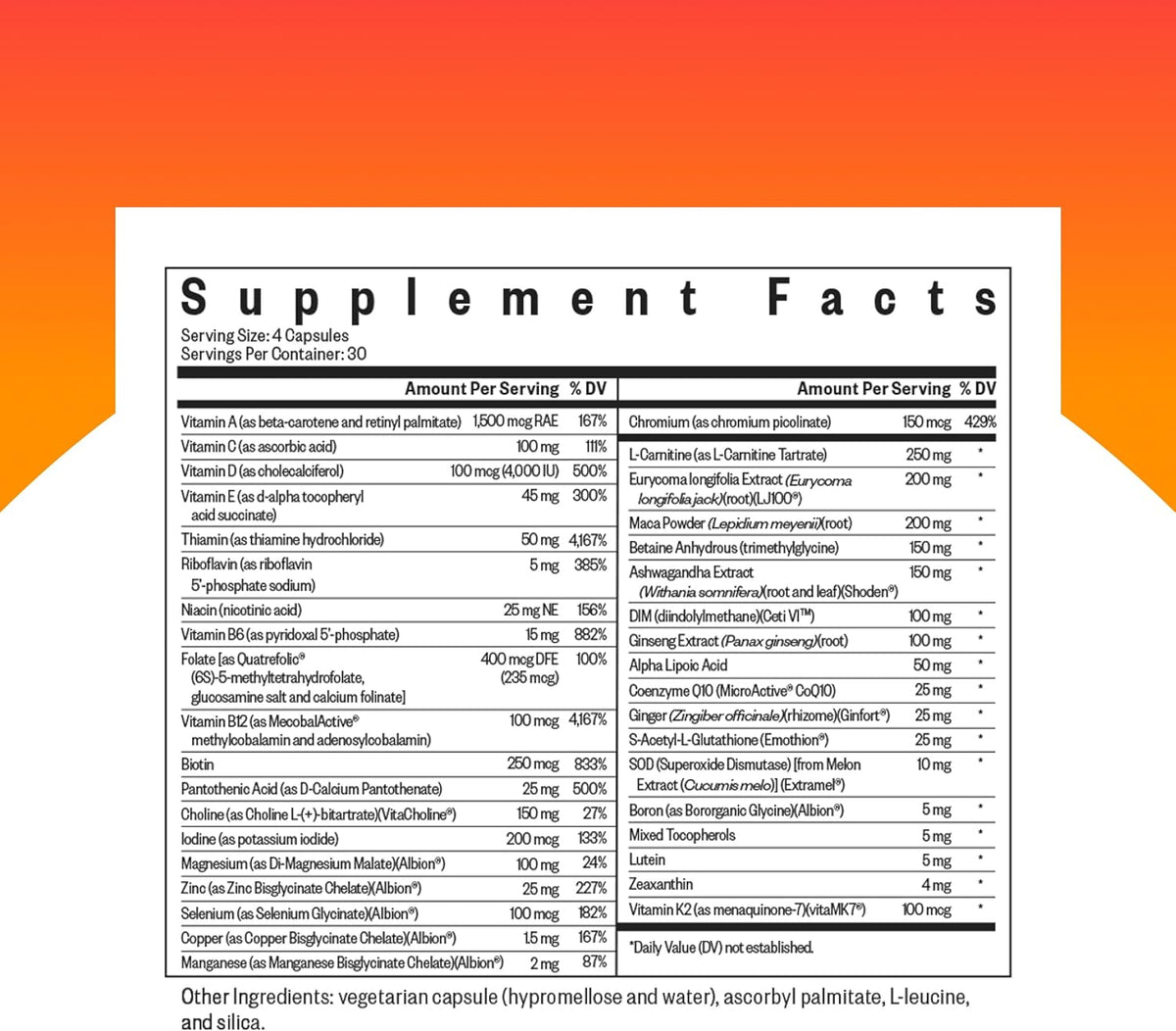 Seeking Health Optimal Man – Multivitamínico – Salud cerebral y equilibrio hormonal: El zinc y el folato activo – Image 2