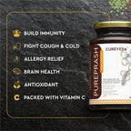 Veena Cureveda Pureprash Chyawanprash sin azúcar, a base de jaggery (500g)