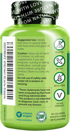 NATURELO Vitamina D3 5000 UI - Vegana a base de Liquen - 180 Cápsulas