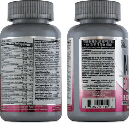 Women's Nutrition MV360 Multivitamínico – Cromo: Contribuye al mantenimiento de los niveles normales de glucosa en – Image 9