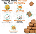 Doggie Dailies Probióticos para Perros con Prebióticos - 225 Masticables Blandos Sabor Calabaza