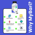 MyBari Multivitamínico Bariátrico Completo con Hierro - 60 Cápsulas Líquidas