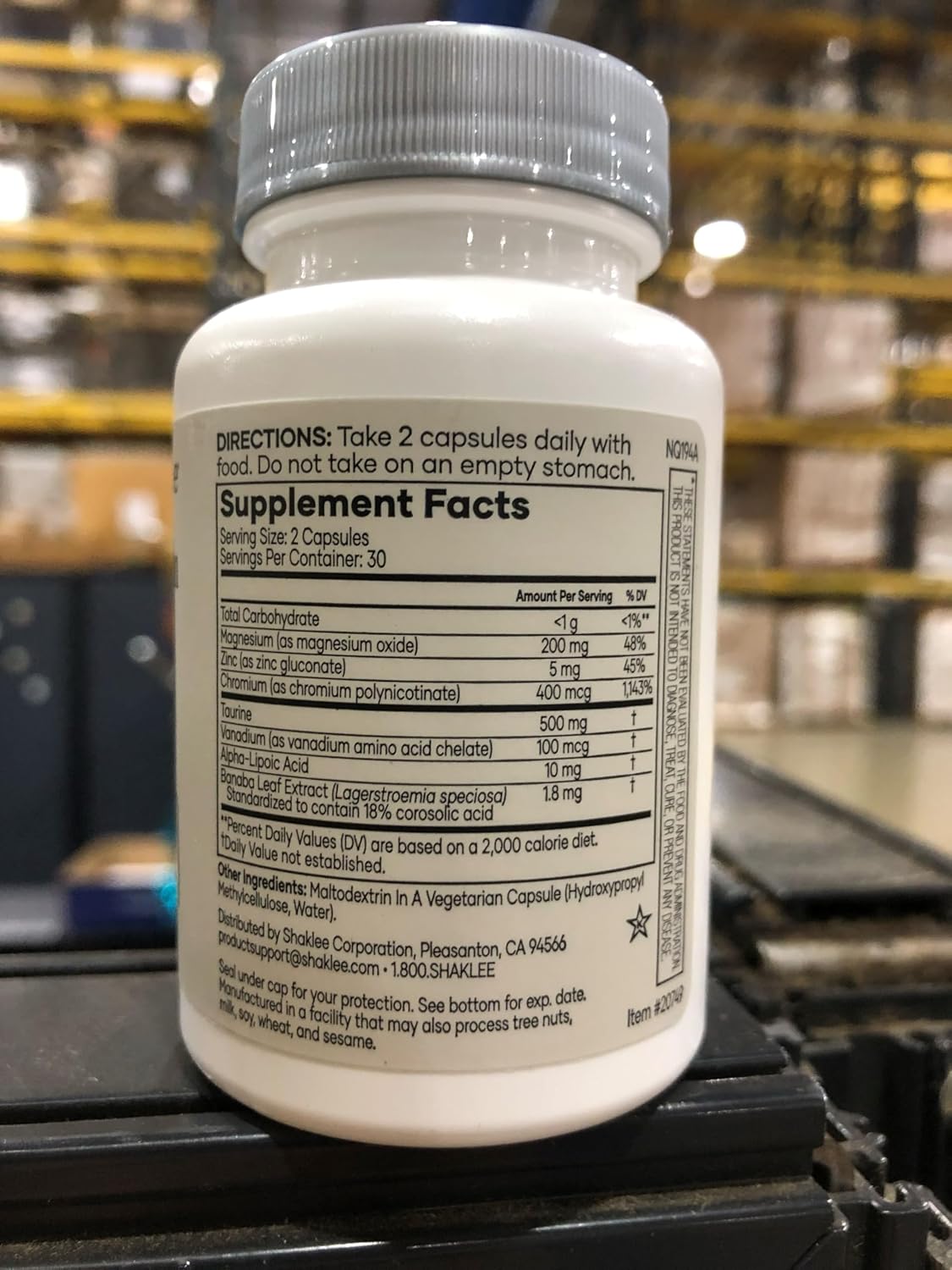 Shaklee Glucose Complex – 60 Cápsulas