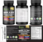 AyBet Shilajit Orgánico Himalayo - 15 Ingredientes - 120 Cápsulas