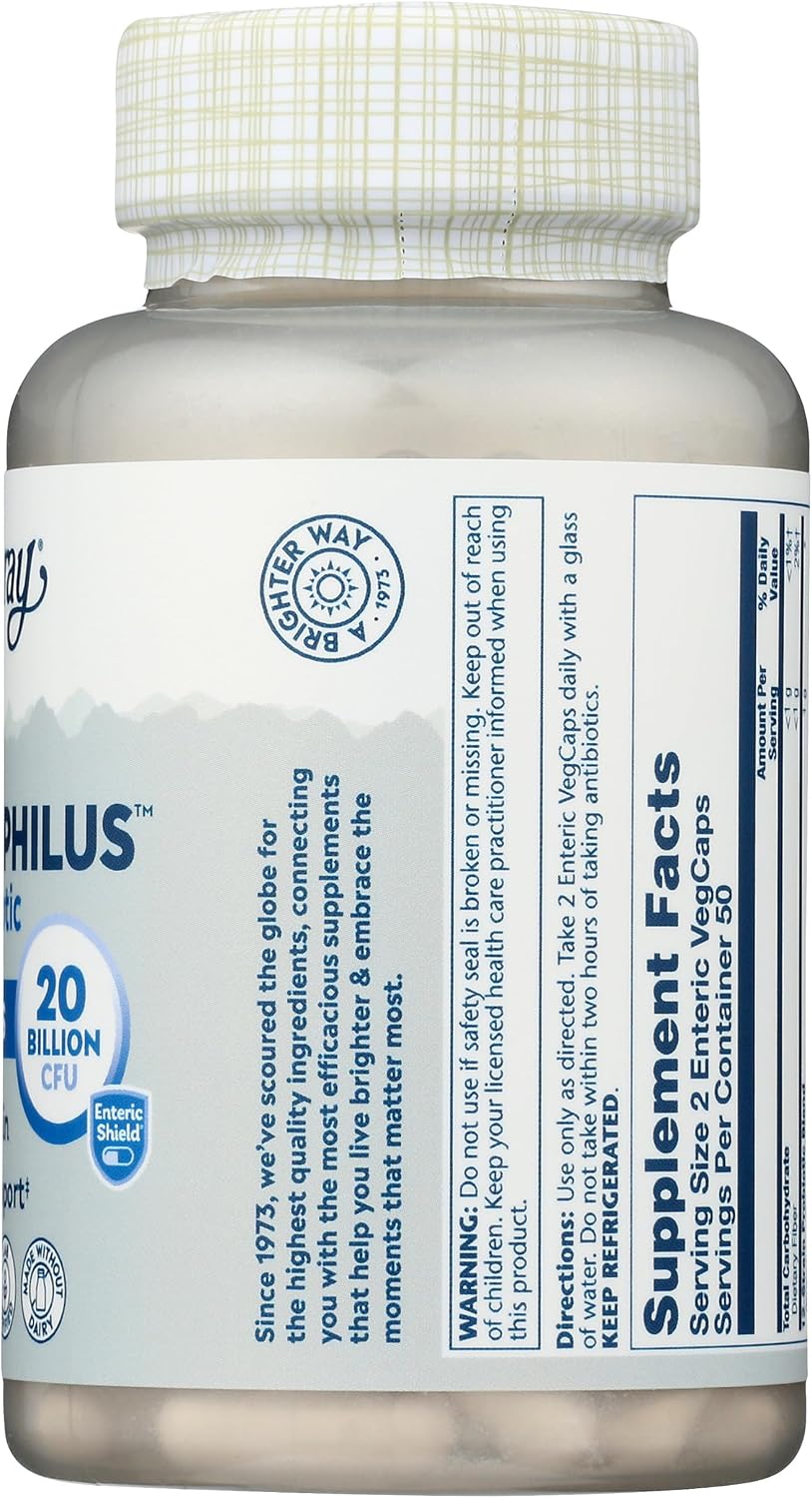 Solaray Multidophilus 12, 100 Cápsulas Vegetarianas