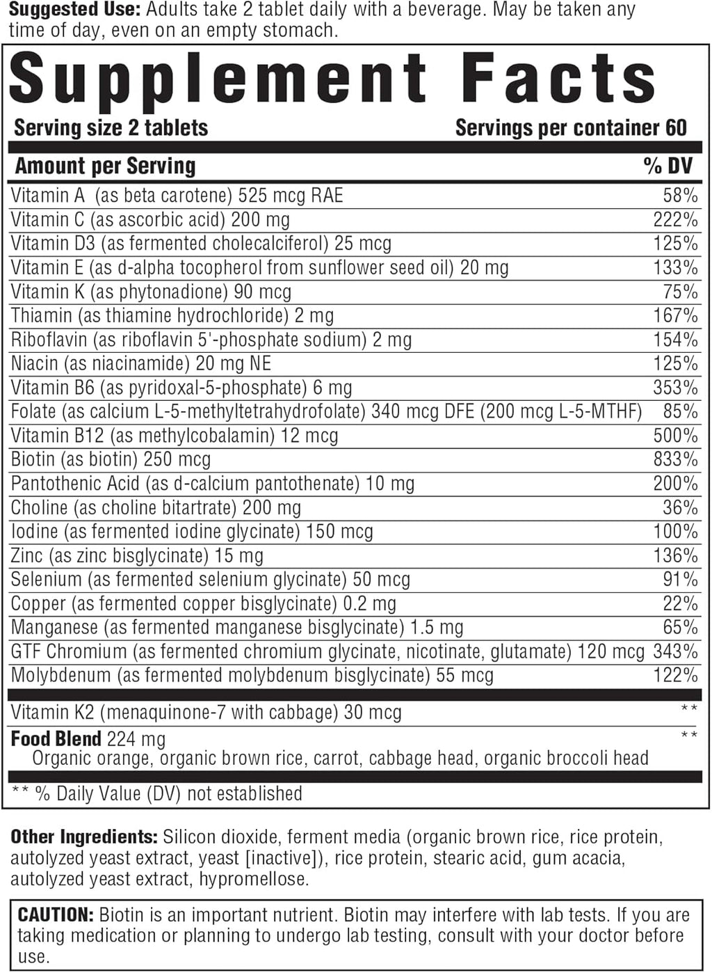 INNATE Response Formulas Multivitamínico para Hombres 40+ - 120 Comprimidos