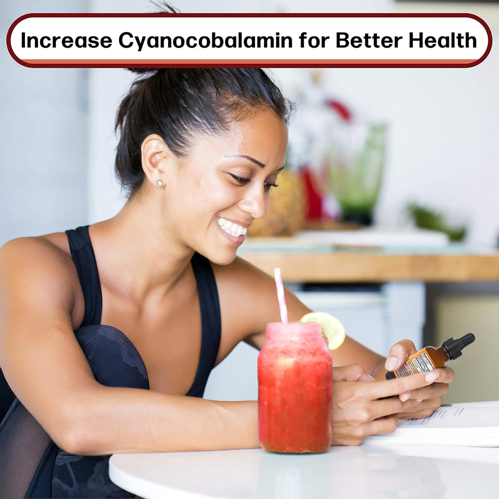 Vitamina B12 Sublingual Gotas Líquidas - Metilcobalamina 3000mcg - 60 Dosis - Vegano