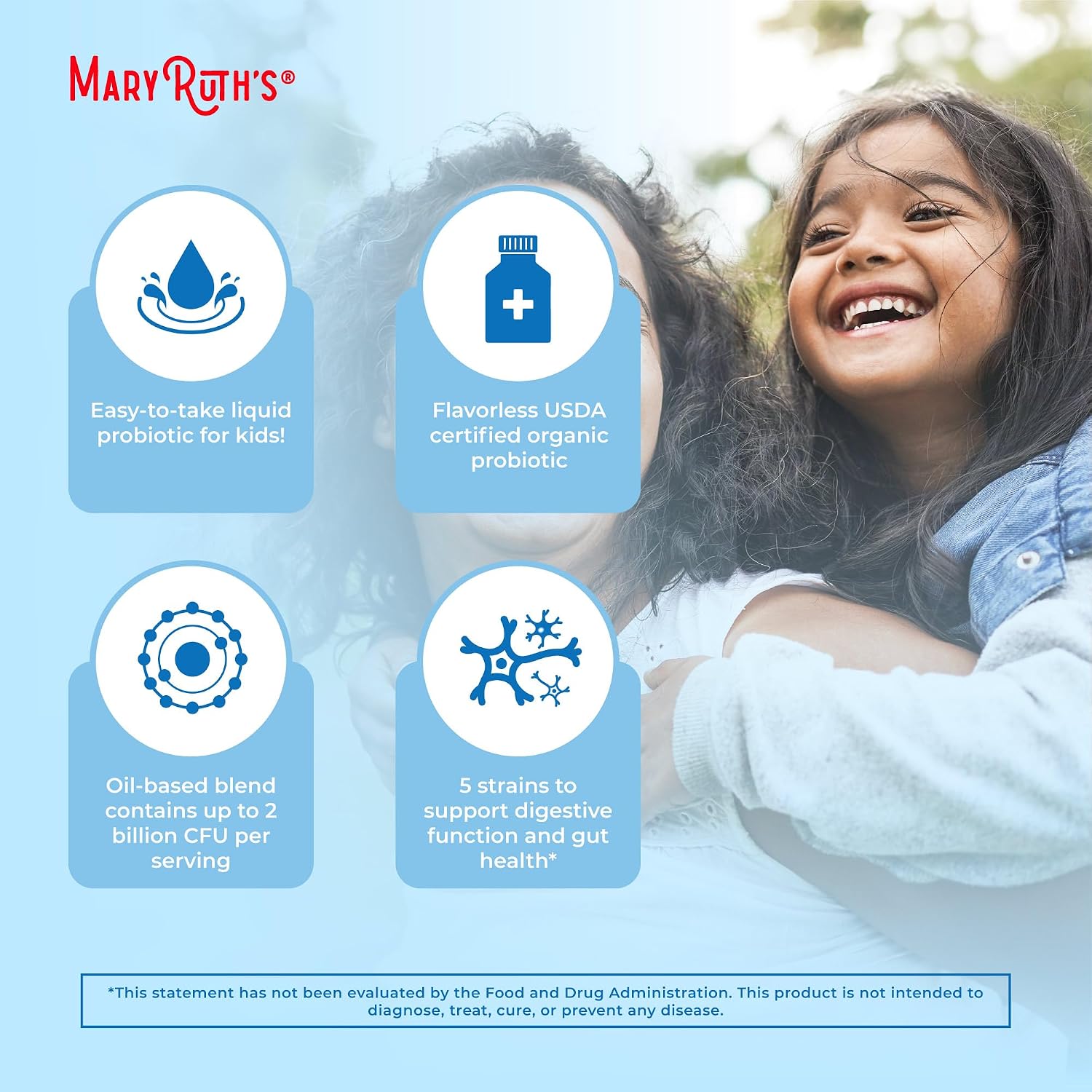 MaryRuth's Probiótico Líquido Orgánico para Niños - 30 ml