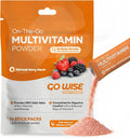 Go Wise Multivitamínico en Polvo - Bariátrico, Sin Pastillas, Vegano, Sabor Berry Natural