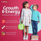 YumVs Multivitamínico Infantil con Hierro y Minerales - Comprimidos Masticables Sabor Uva y Bayas - para Niños de 2+ Años - 120 Comprimidos