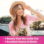 Nature's Truth Vitaminas para Cabello, Piel y Uñas | 5000mcg | 250 Cápsulas Blandas | Colágeno, Biotina y Aceite de Coco | Sin Gluten y No OGM