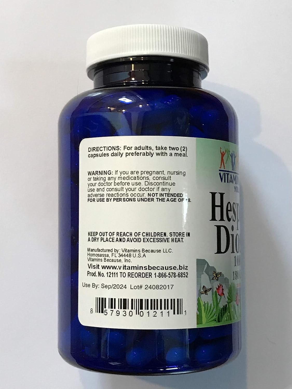 Hesperidina y Diosmina 180 Cápsulas