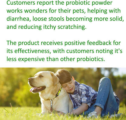 TummyWorks Probióticos para Perros y Gatos - 160 Dosis en Polvo con 10 Cepas, 5 mil millones de UFC, Enzimas y Prebióticos – Image 8