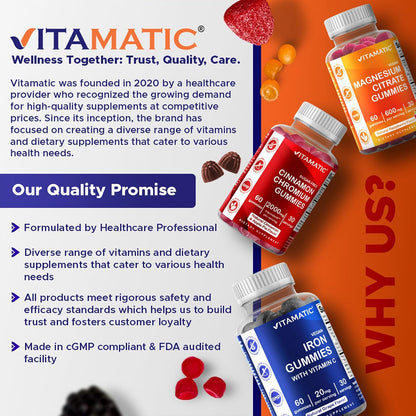 Vitamatic Vitamina D3 10000 IU Gomitas Sin – El mantenimiento de los niveles normales de calcio en sangre. – Image 7