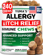 YUMA'S Omega 3 Aceite de Pescado para Perros - 170 Chews - Piel y Pelaje - Sabor Pollo