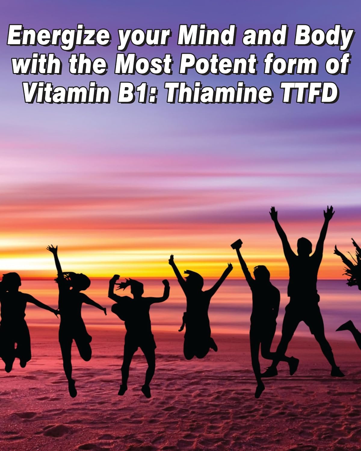 Vitamina B1 Tiamina TTFD - 50 mg - 250 Cápsulas - Vegano