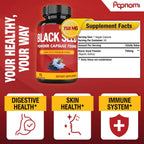 Cápsulas de Semilla Negra Pura 750mg - Suplemento Natural de Papnami (90 Cápsulas, 3 Meses)