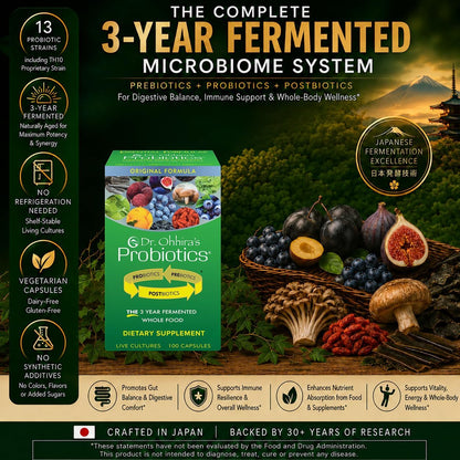 Dr. Ohhira's Probiotics Original Formula – 3 Años de Fermentación Natural Japonesa – 100+10 Cápsulas Vegetarianas – Image 2