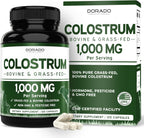 Calostro Bovino (120 Cápsulas) - 1000mg por Ración - 20% IgG - Dorado Nutrition
