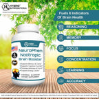 NeuroPhen Suplemento Potenciador Cerebral Nootrópico - 60 Cápsulas
