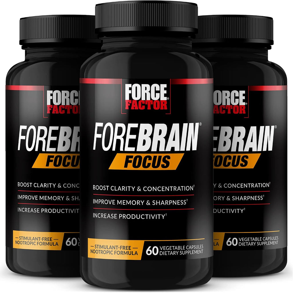 Force Factor Forebrain Focus - Potenciador Cerebral, 60 Cápsulas