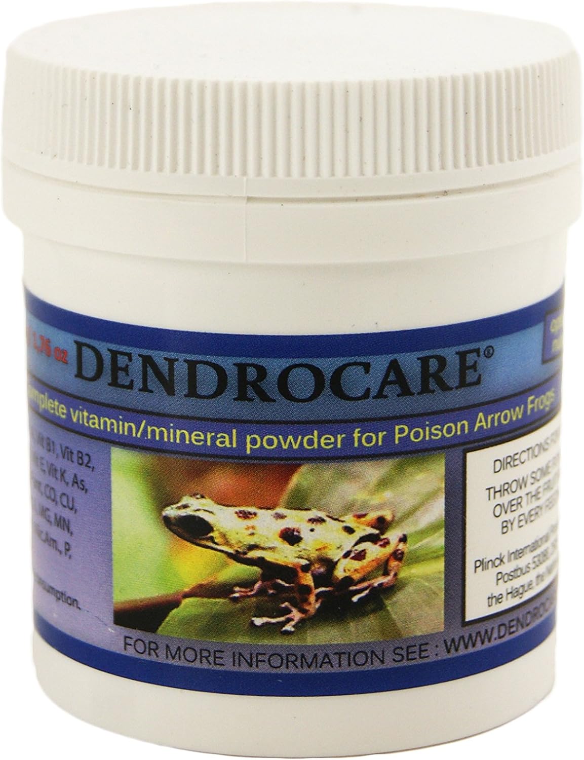 Suplemento en polvo de vitaminas y minerales para ranas dardo, 50 g