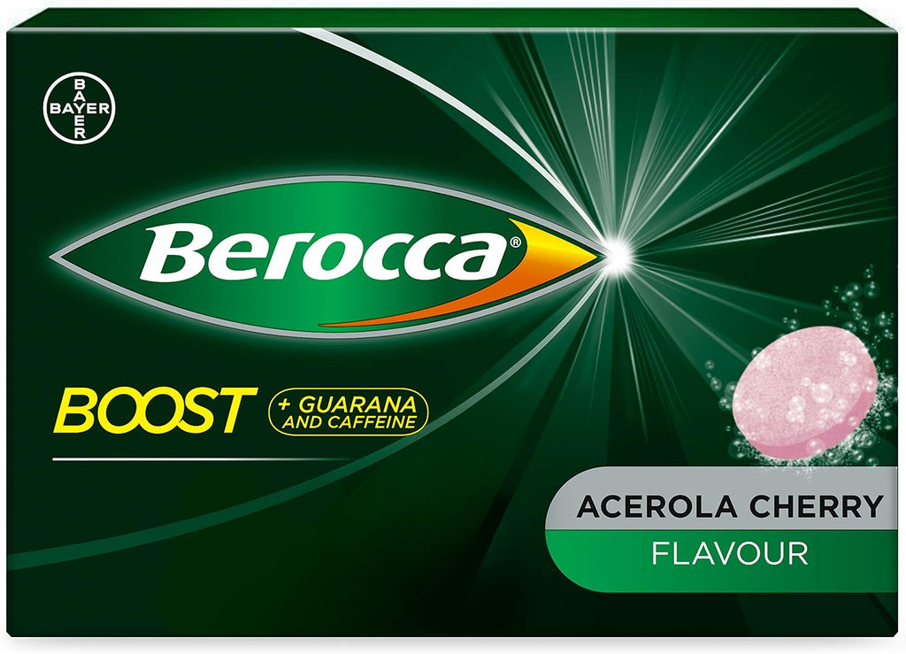 Berocca Boost Multivitamínico con Cafeína y Guaraná - Pack de 20 Comprimidos