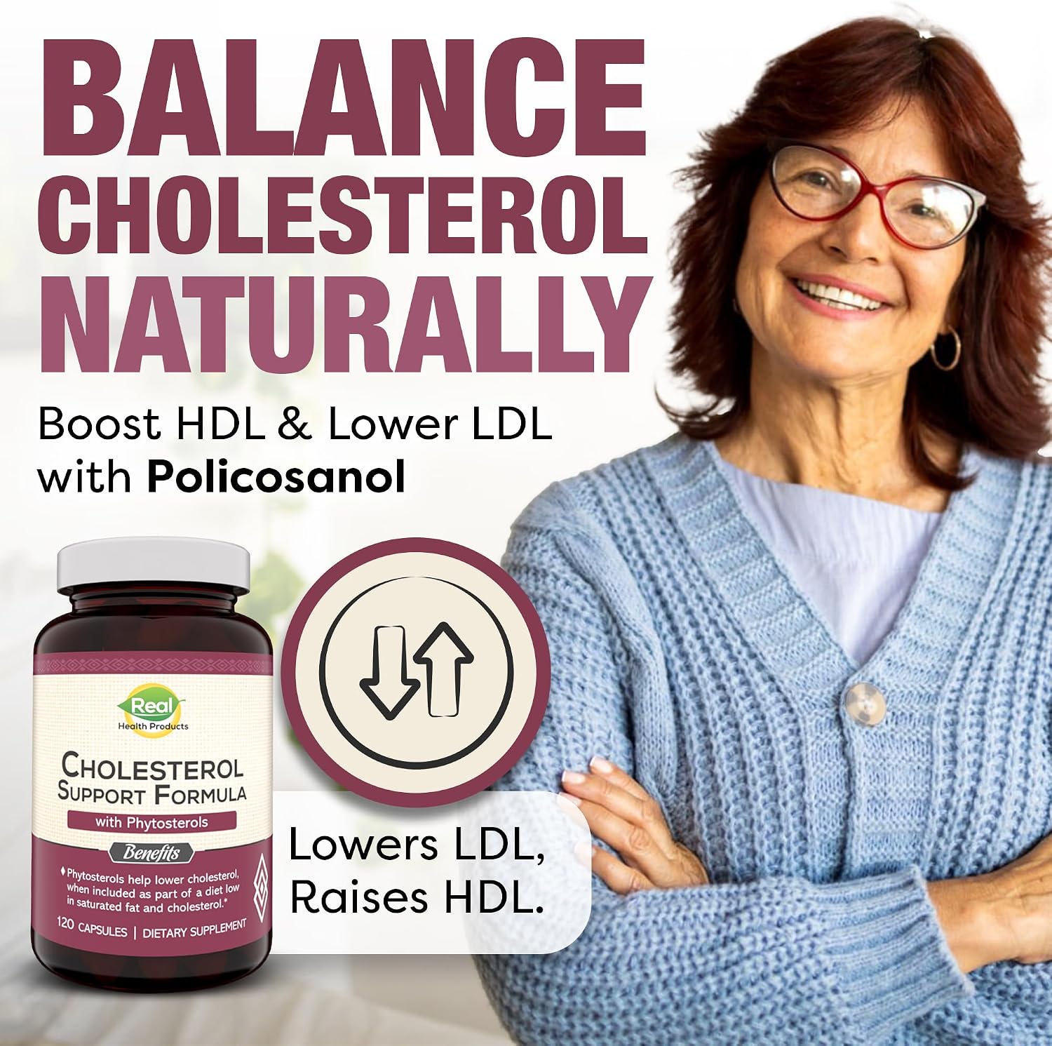 Advanced Cholesterol Health Complex con Esteroles Vegetales - 120 Cápsulas