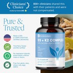 Pure Micronutrients Vitamina D3 K2 - MK7 100mcg, D3 5000 UI, con BioPerine - Vegano - 60 Cápsulas