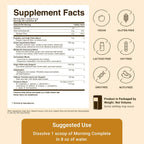 ACTIVEDYOU Morning Complete Mezcla de Verduras y Probióticos - 30 porciones (Cítricos)
