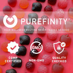 PUREFINITY Vitamina D3 5000 UI Gummies - Suplemento de vitamina D para la salud ósea e inmunitaria