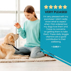 Wanderfound Pets 10-en-1 Multivitamínico para Perros con Glucosamina, D3 y MSM, Sabor Hígado, 60 Comprimidos