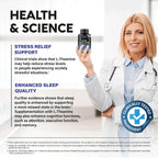 L-Teanina 400 mg | Suplemento de Relajación y Sueño | 240 Cápsulas Veganas