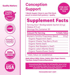 Pink Stork Pack de Fertilidad: Té de Concepción + Suplemento con Inositol, Vitex, Folato y Ashwagandha