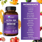 Vitamin World Ultra 360 Multivitamínico para Mujeres 50+ con Minerales y Hierbas, 90 Comprimidos