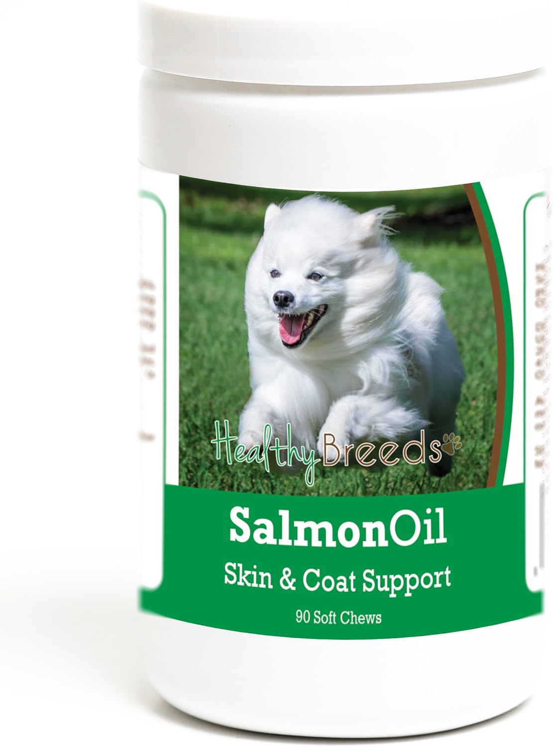 Healthy Breeds American Eskimo Dog Salmon – Piel y pelaje saludables: El EPA y el DHA ayudan a mantener la barrera – Image 1