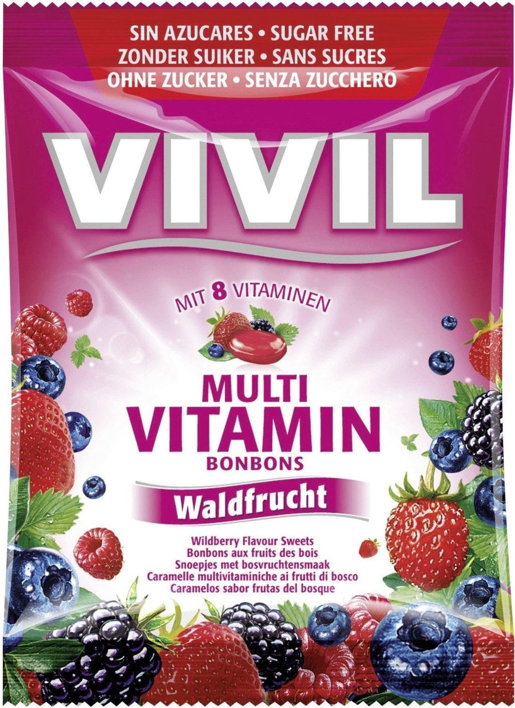 Vivil Multivitamin Bonbons Wildberry Sin Azúcar 80g
