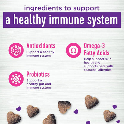 Wellness Salmon Flavored Soft Chew Immune & Allergy Supplements for Dogs, 45 Count – Image 4