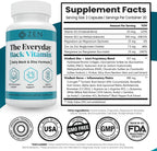 Zen Nutrients The Everyday Back Vitamin - Alivio para la Espalda Baja y Soporte de la Función Nerviosa - Alivio de Espalda, Discos y Nervios con Ácido Alfa Lipoico, Cúrcuma y Glucosamina (60 Cápsulas)
