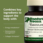 Standard Process Vasculin - Suplemento Cardiovascular - 90 Comprimidos