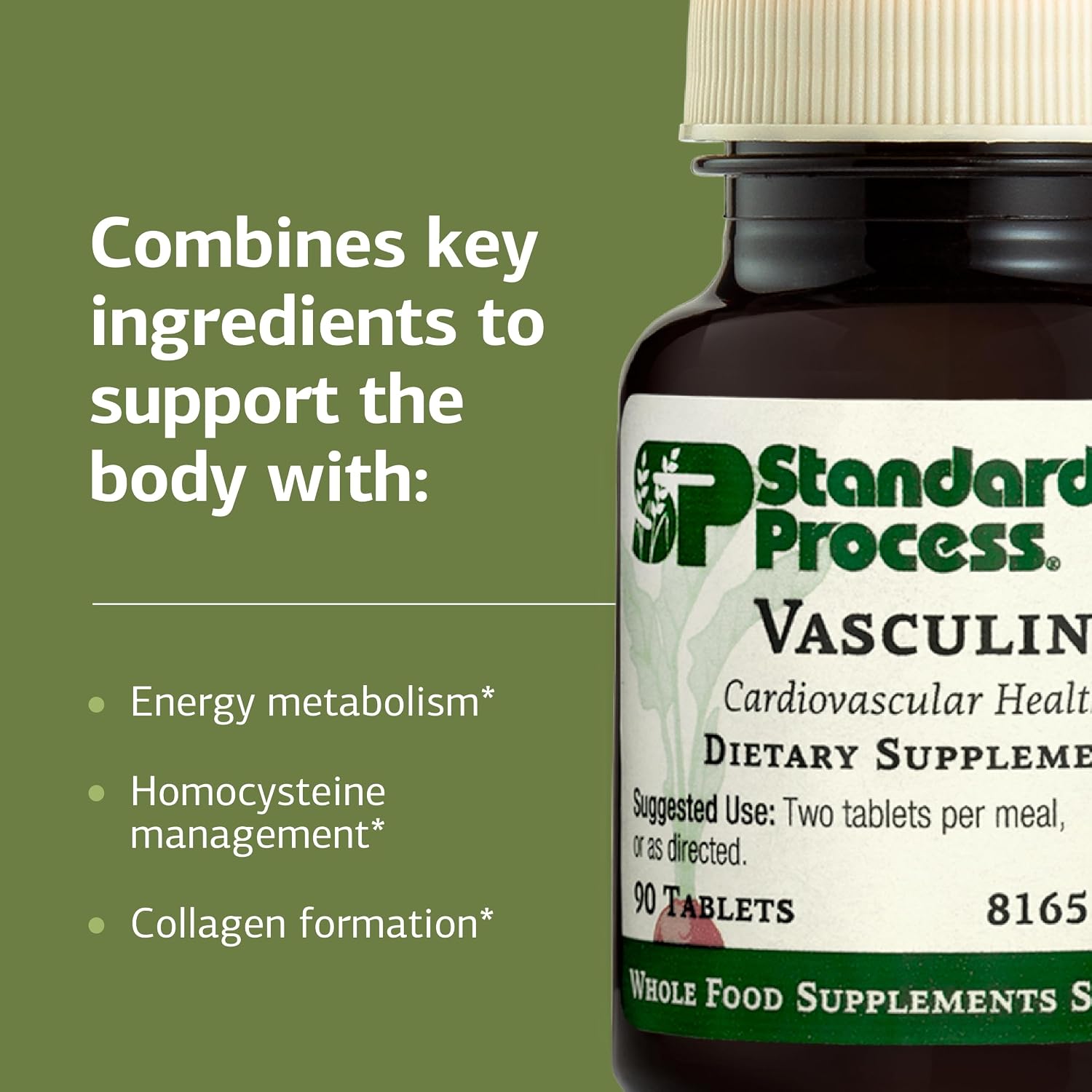 Standard Process Vasculin - Suplemento Cardiovascular - 90 Comprimidos